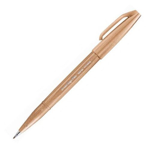 Pentel Brush Sign Pen - Pale Brown - 24Papershop