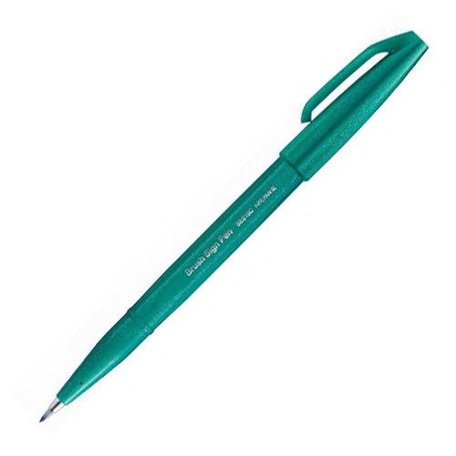 Pentel Brush Sign Pen - Turquoise Green - 24Papershop