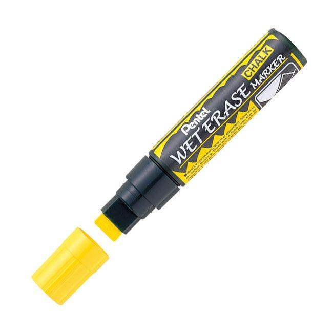 Pentel Wet Eraser Krijtstift Jumbo - Geel - 24Papershop