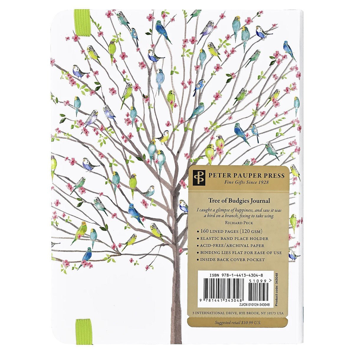 Peter Pauper Notitieboek Tree of Budgies - 24Papershop