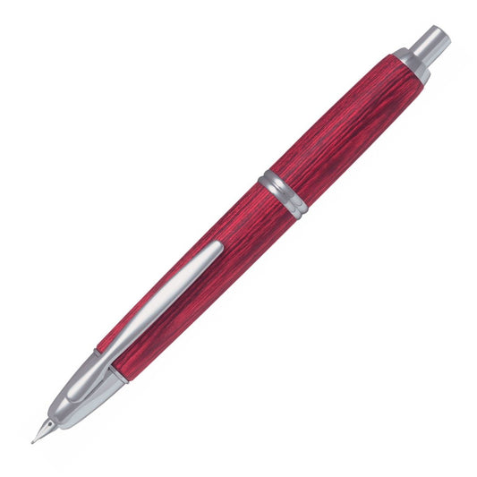 Pilot Capless Fountain Pen Birch Wood - Bordeaux - 24Papershop