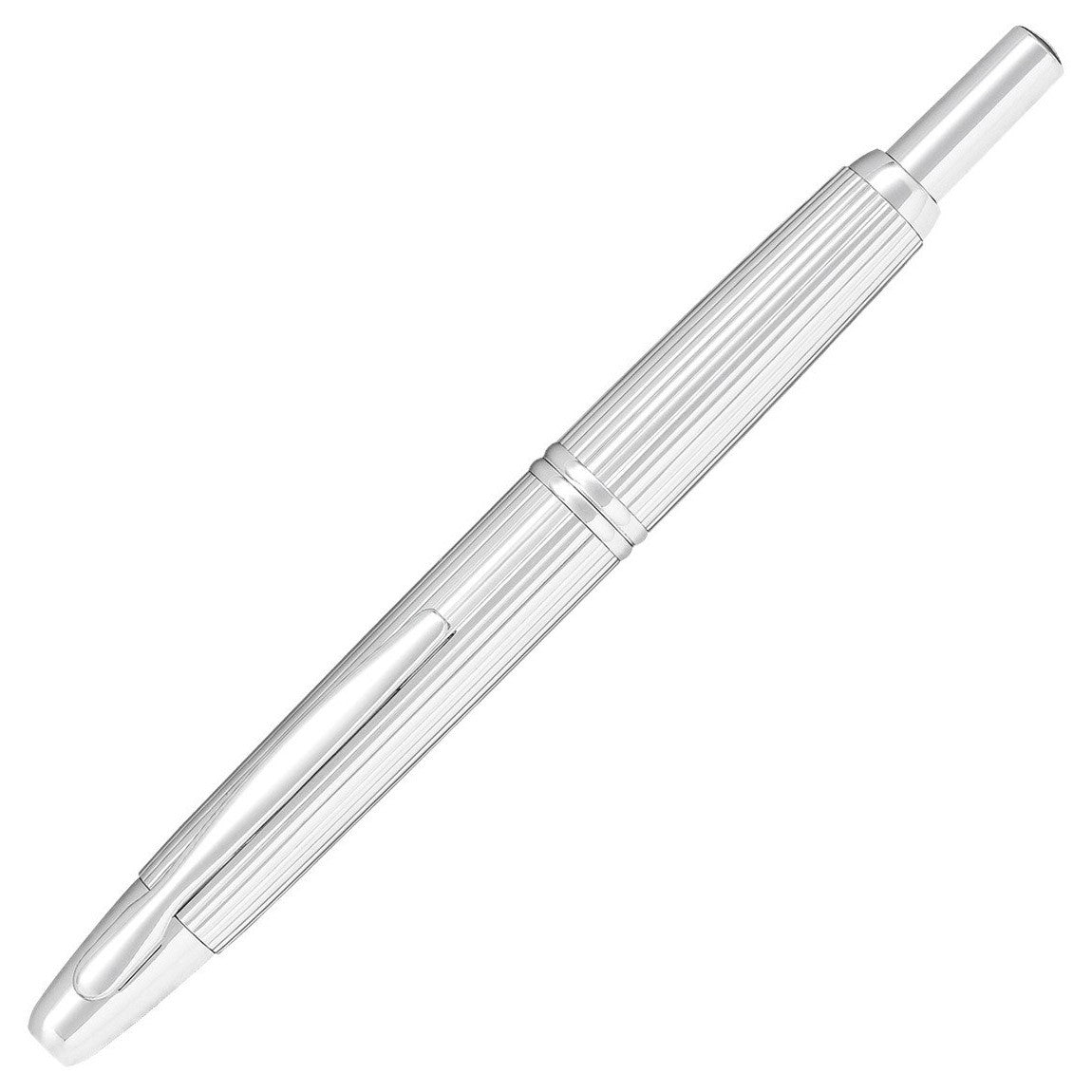 Pilot Capless Fountain Pen - Silver Stripe - 24Papershop