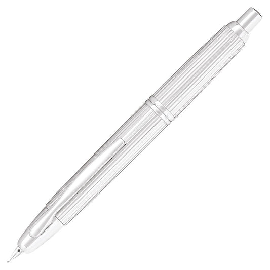 Pilot Capless Fountain Pen - Silver Stripe - 24Papershop