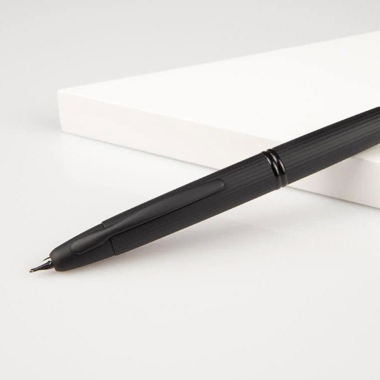 Pilot Capless Fountain Pen - Stripe Matt Black - 24Papershop