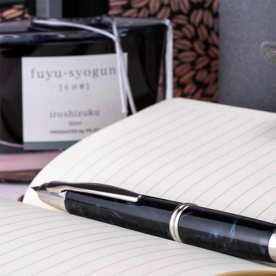 Pilot Capless SE Fountain Pen - Marble Black - 24Papershop