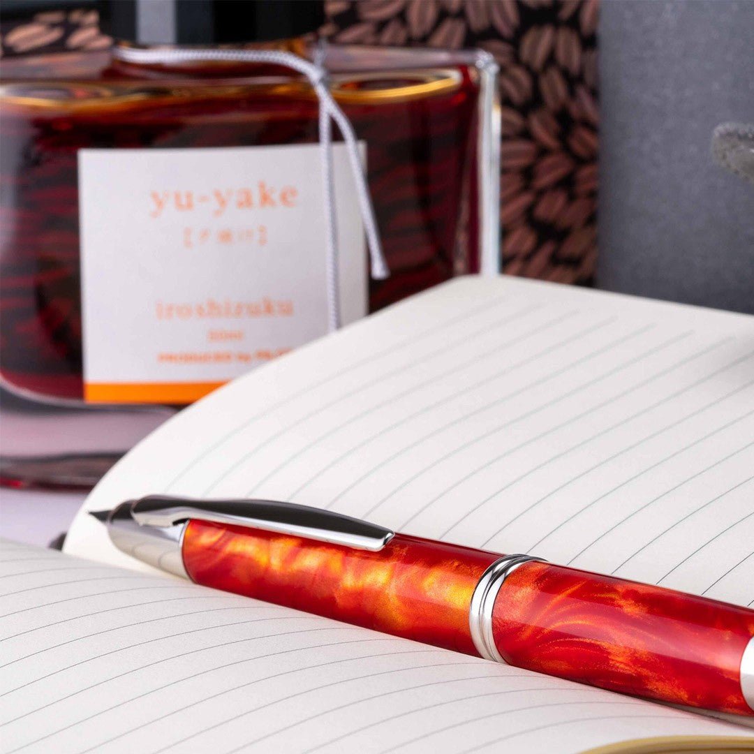 Pilot Capless SE Fountain Pen - Marble Orange - 24Papershop