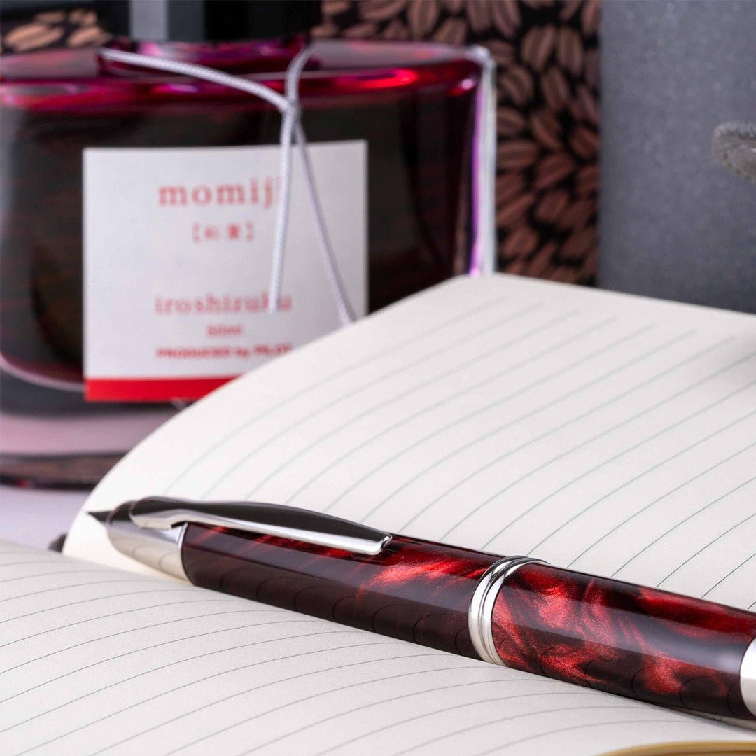 Pilot Capless SE Fountain Pen - Marble Red - 24Papershop