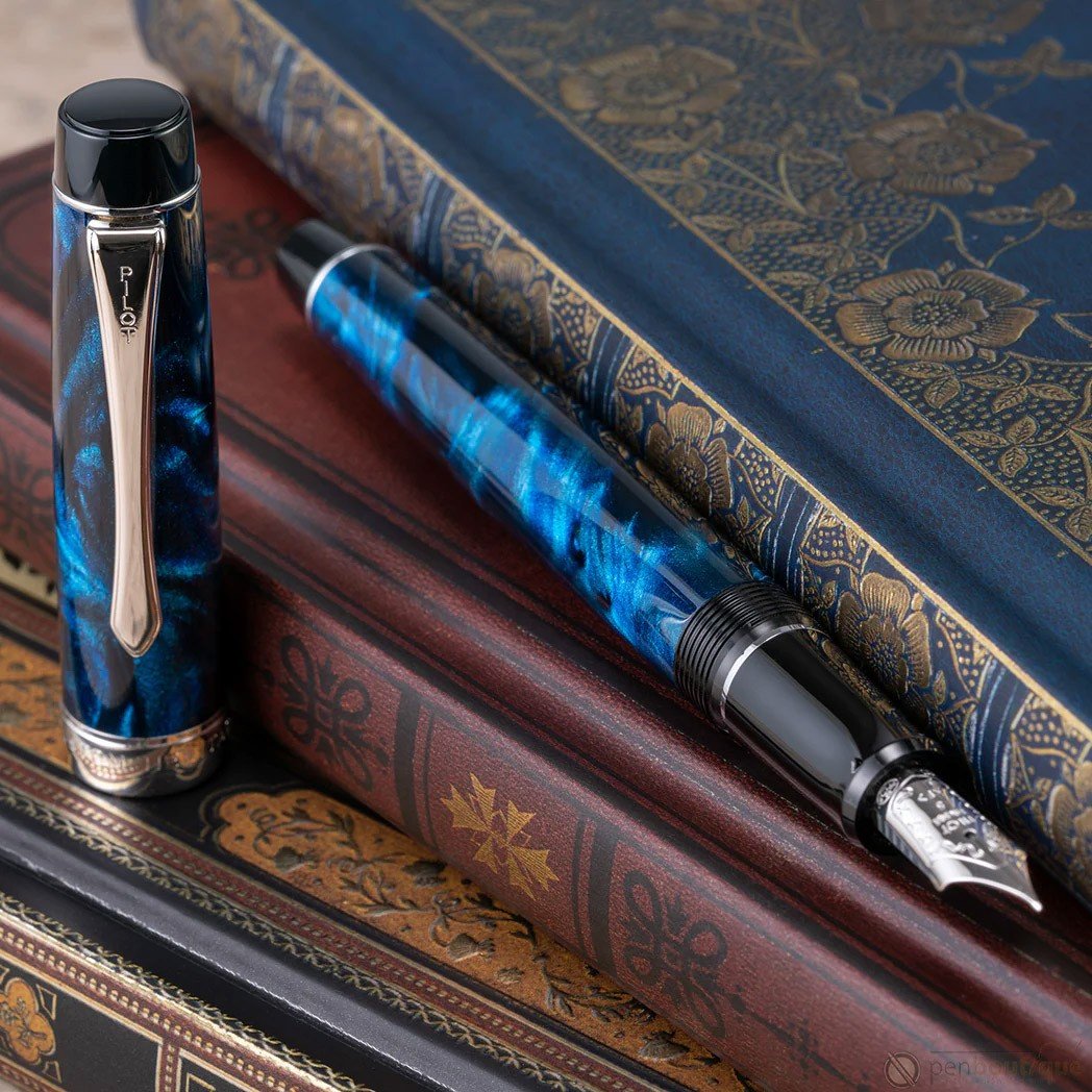 Pilot Fountain Pen Custom Heritage SE - Marble Blue - 24Papershop