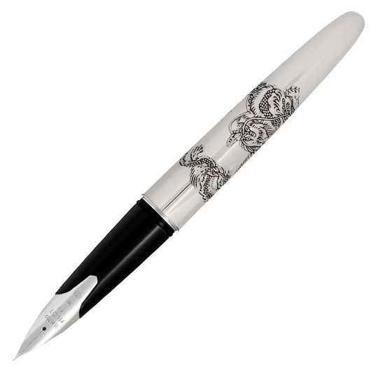 Pilot Fountain Pen Silver - Dragon - 24Papershop