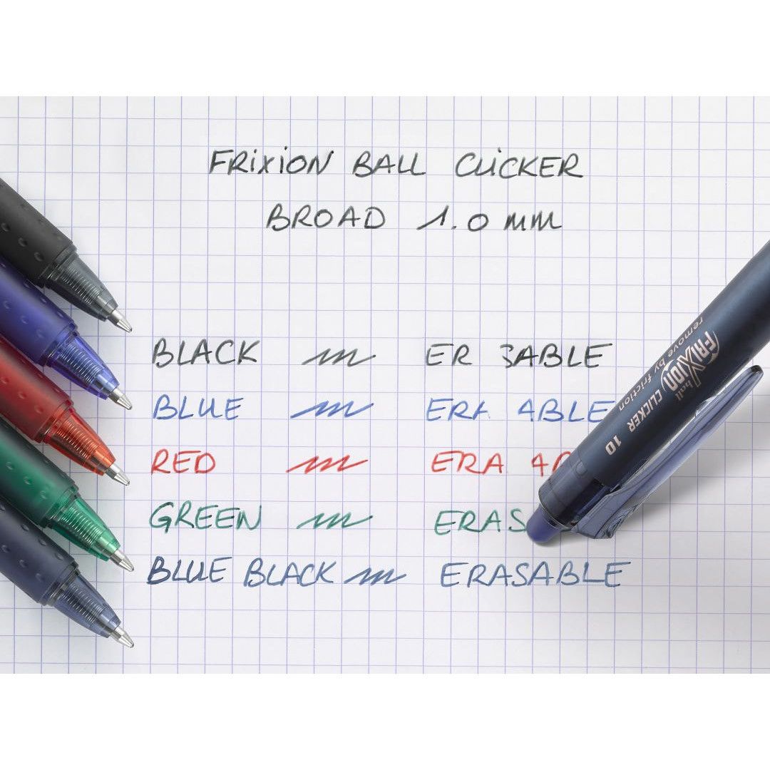 Pilot Frixion Ball Clicker Pen Breed - Blauw - 24Papershop