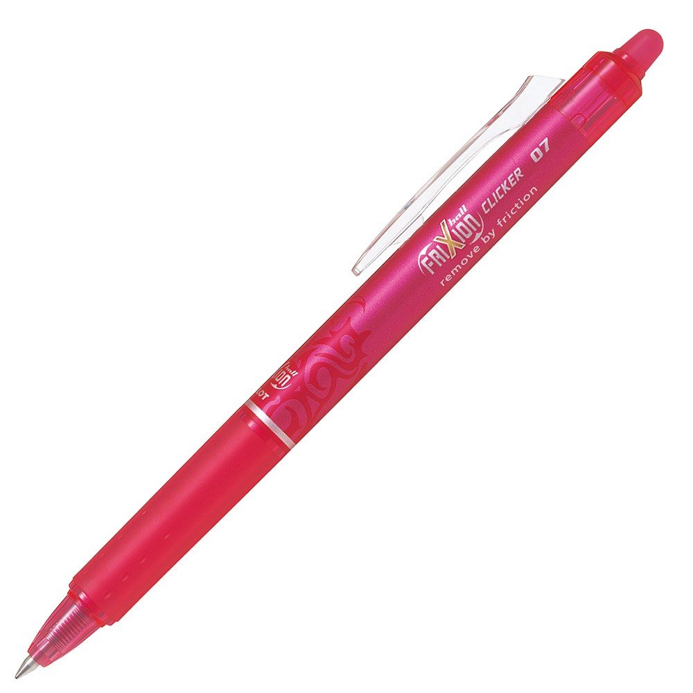 Pilot Frixion Ball Clicker Pen - Pink - 24Papershop