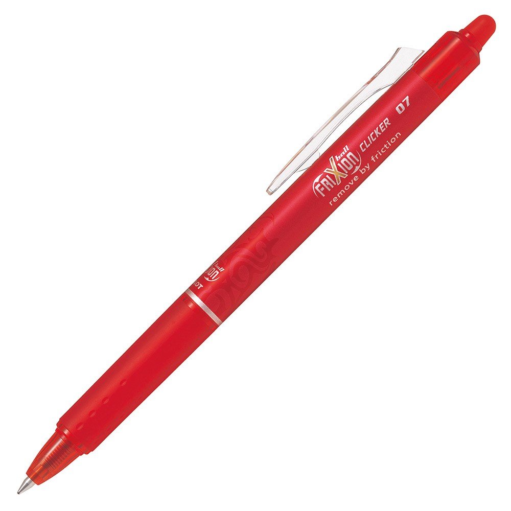 Pilot Frixion Ball Clicker Pen - Red - 24Papershop