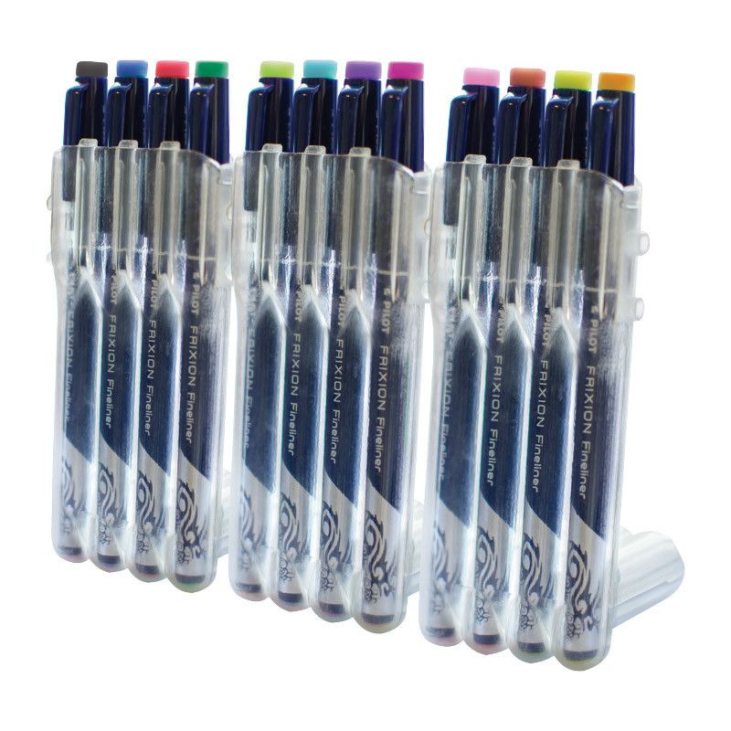 Pilot Frixion Fineliner Marker Pen - Set van 12 - 24Papershop