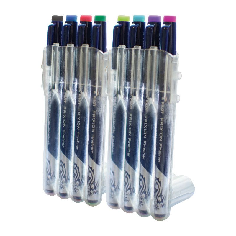 Pilot Frixion Fineliner Marker Pen - Set van 8 - 24Papershop