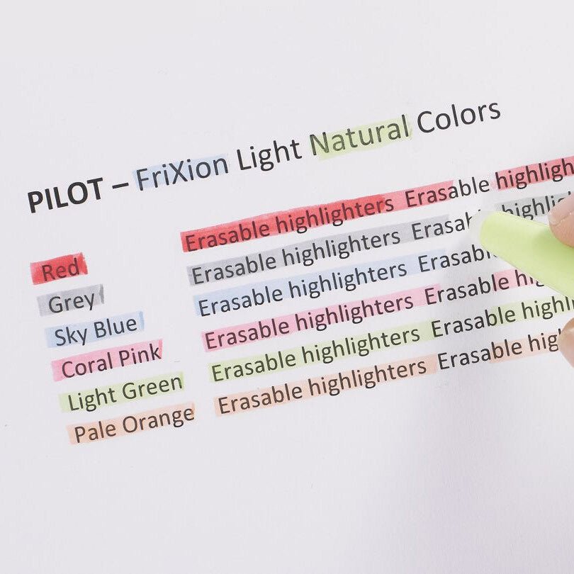 Pilot Frixion Light Natural Highlighter Pen - Pale Orange - 24Papershop