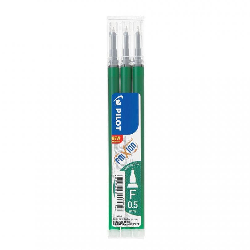 Pilot FriXion Point Navulling Fine 0,25mm 3 Set - Groen - 24Papershop