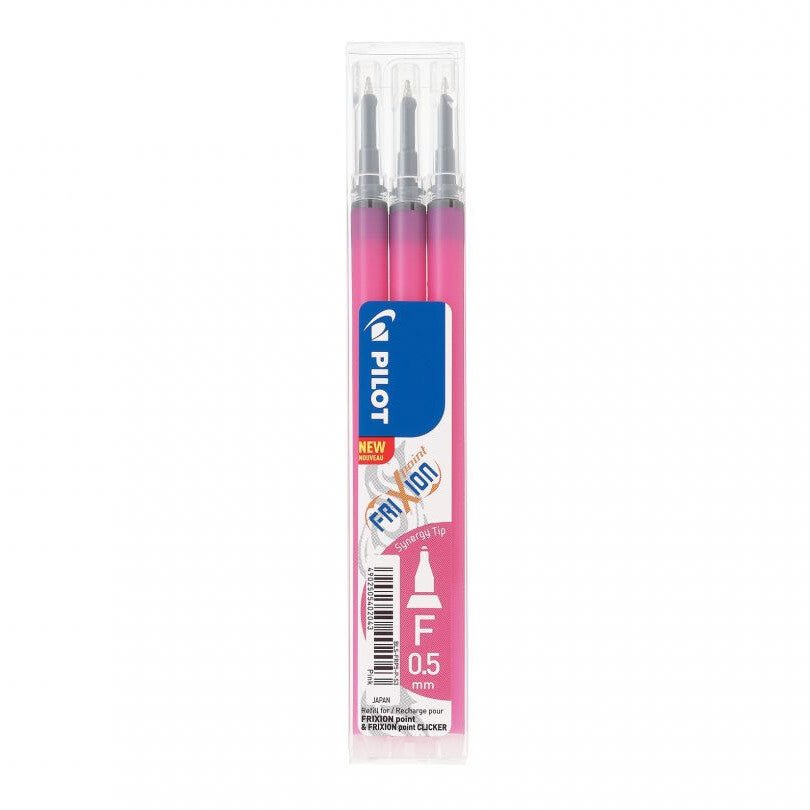 Pilot FriXion Point Navulling Fine 0,25mm 3 Set - Roze - 24Papershop