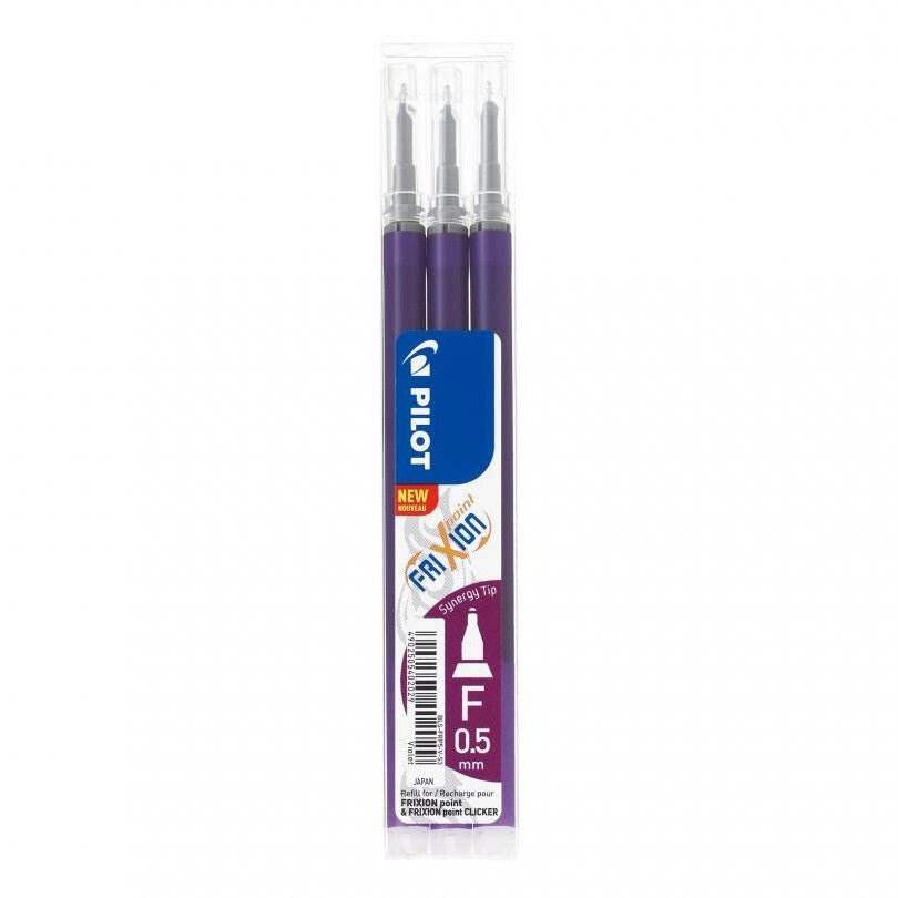 Pilot FriXion Point Navulling Fine 0,25mm 3 Set - Violet - 24Papershop