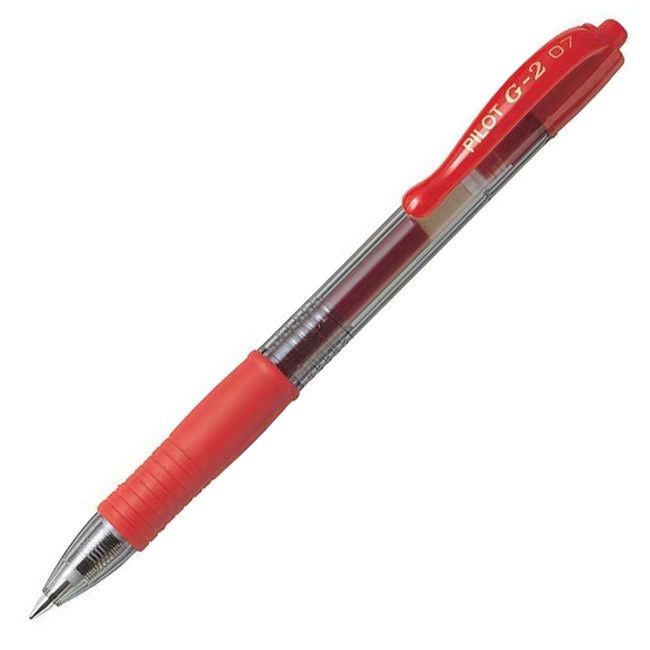 Pilot G - 2 07 Gel rollerball Donker Rood - 24Papershop