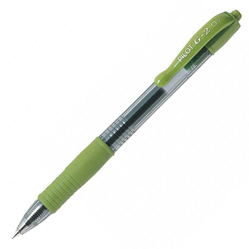 Pilot G - 2 07 Gel Rollerball Lime Green - 24Papershop