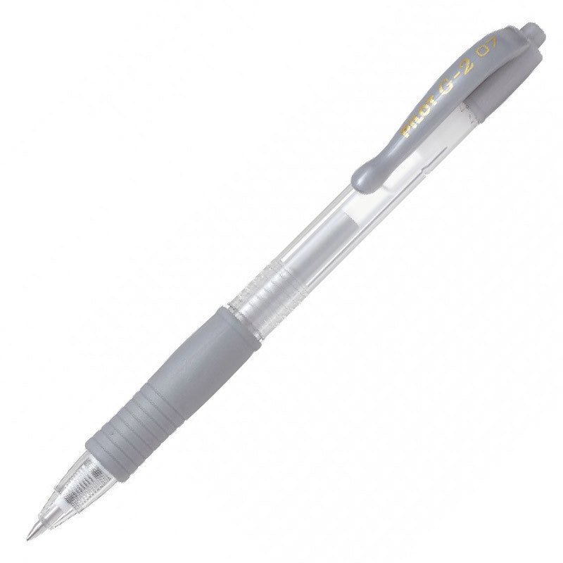 Pilot G - 2 07 Gel Rollerball Metallic Silver - 24Papershop