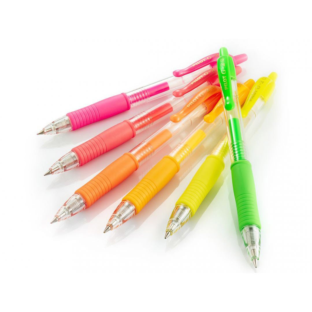 Pilot G - 2 07 Gel Rollerball Neon Green - 24Papershop