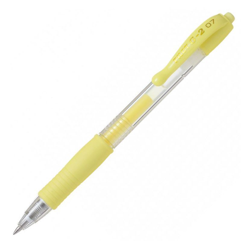 Pilot G - 2 07 Gel Rollerball Pastel Geel - 24Papershop