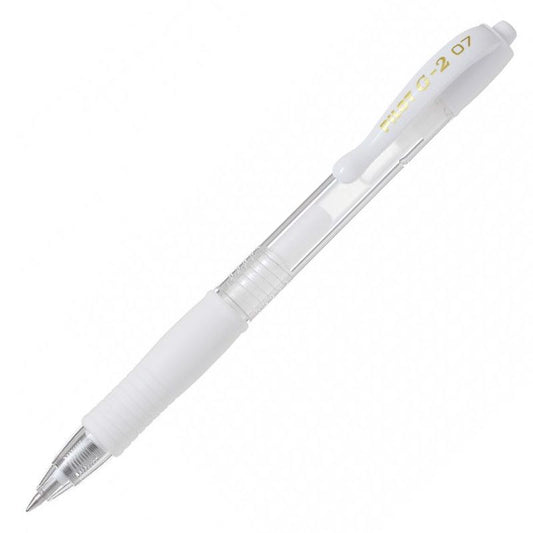 Pilot G - 2 07 Gel Rollerball Pastel White - 24Papershop