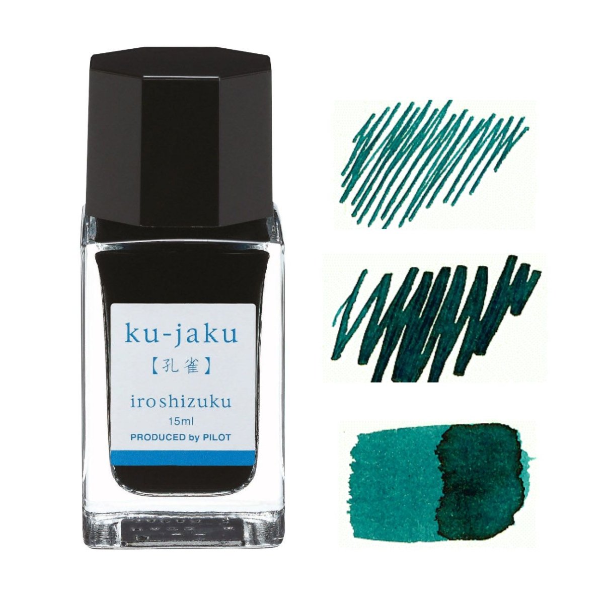 Pilot Iroshizuku Inkt 15ml Ku - Jaku (Zeegroen) - 24Papershop