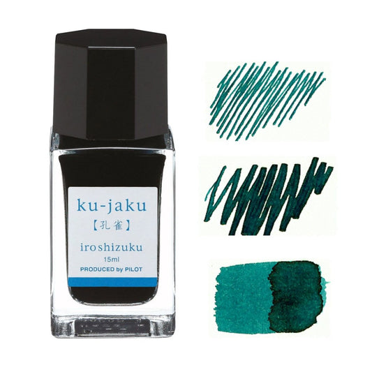 Pilot Iroshizuku Inkt 15ml Ku - Jaku (Zeegroen) - 24Papershop