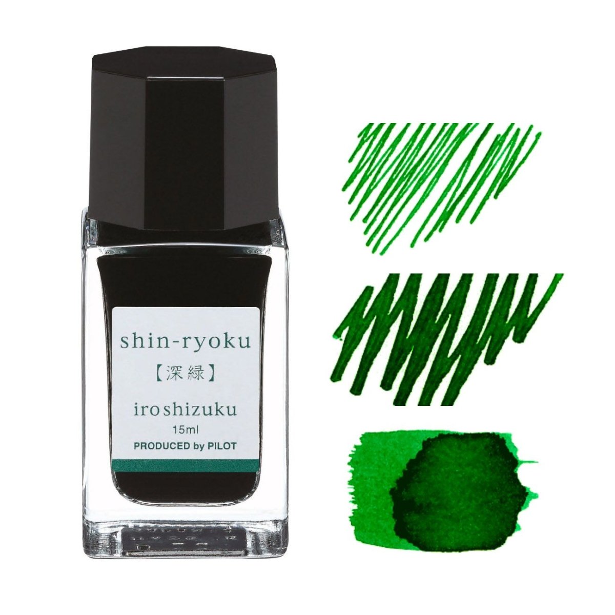 Pilot Iroshizuku Inkt 15ml Shin - Ryoku (Groen) - 24Papershop