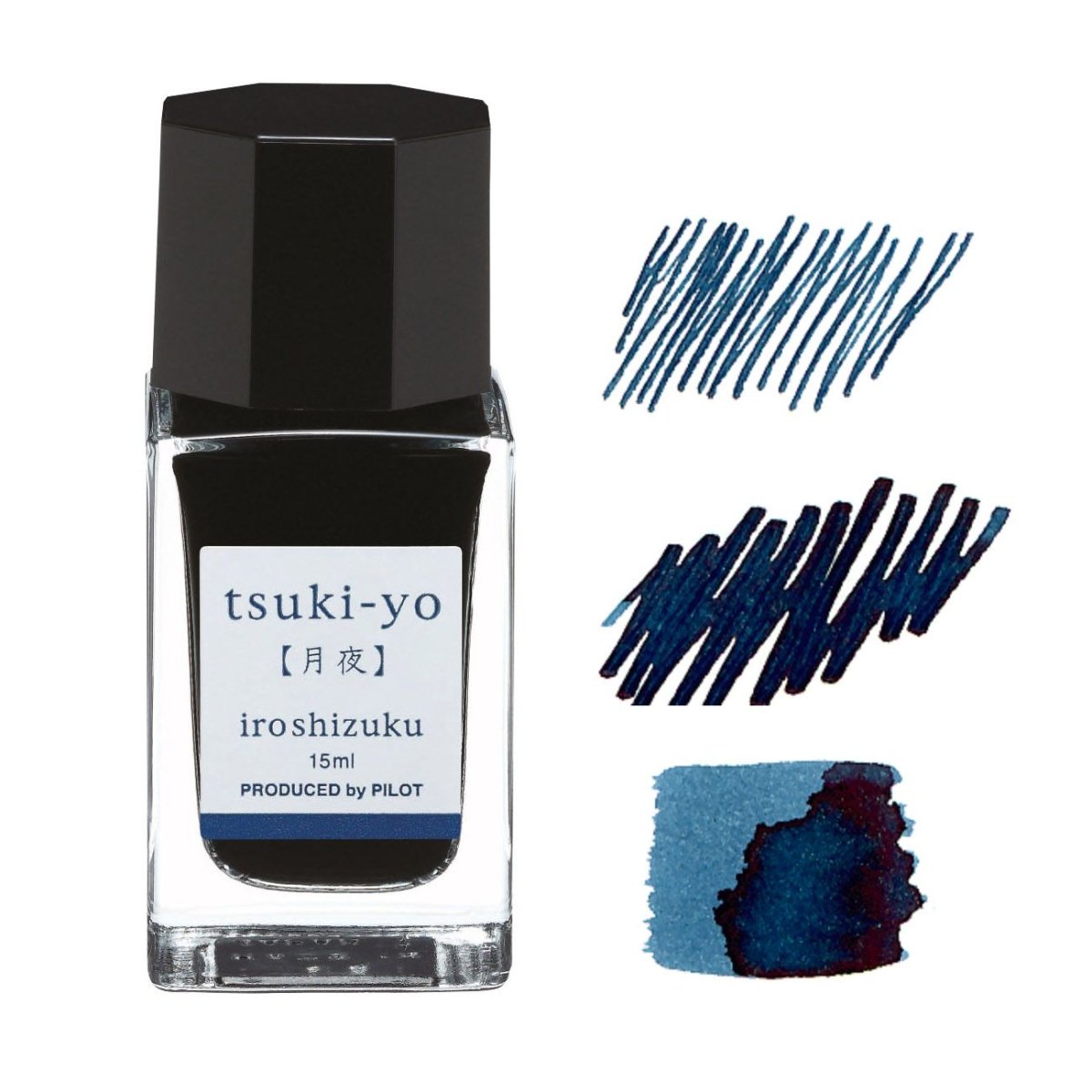 Pilot Iroshizuku Inkt 15ml Tsuki - Yo (Donker Blauw) - 24Papershop