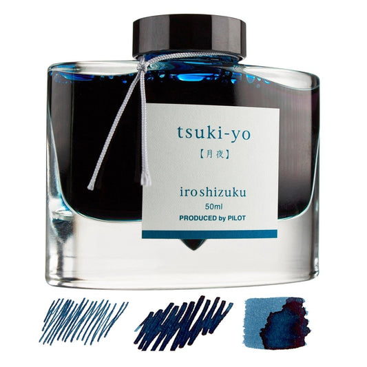 Pilot Iroshizuku Inkt 50ml Tsuki - Yo (Donker Blauw) - 24Papershop