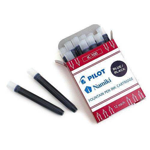 PILOT Set 3 Confezioni Da 12 Cartucce D'Inchiostro Namiki IC-100 Blu Notte – Per Penne Stilografiche Capless, Custom 74, Heritage 92, Falcon
