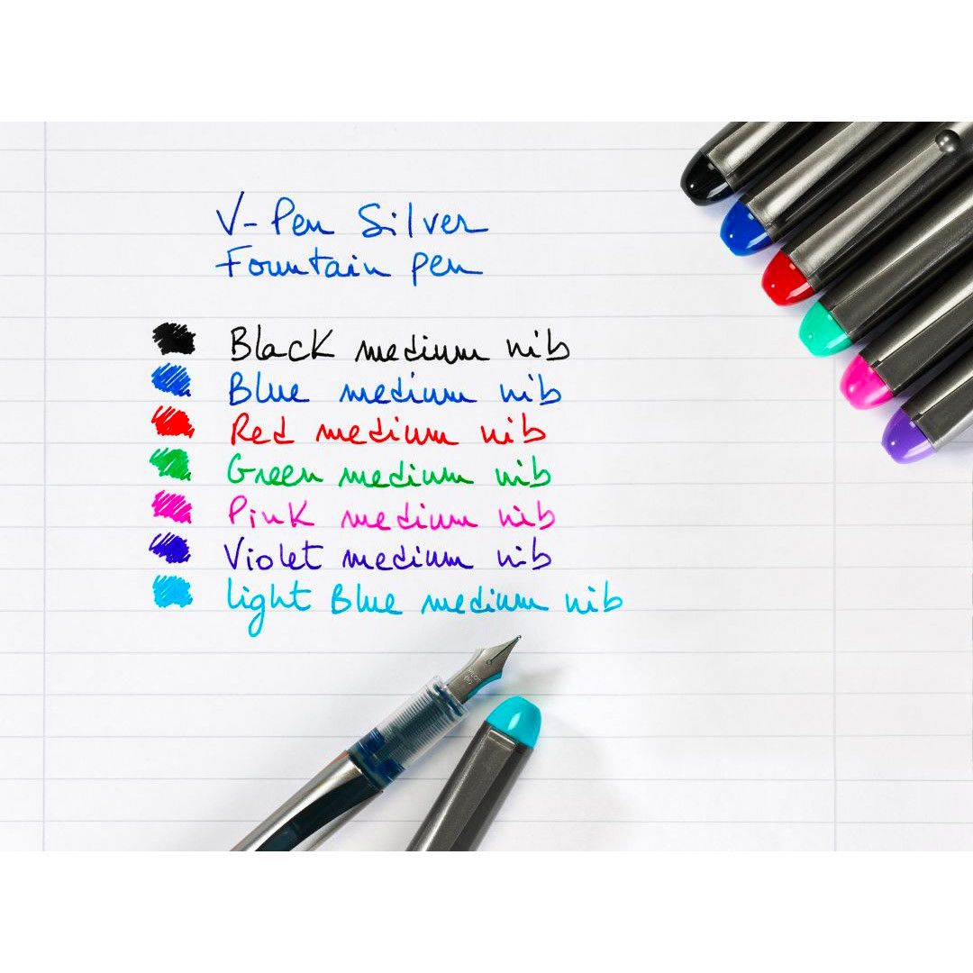 Pilot V - Pen Vulpen Lichtblauw - Medium - 24Papershop