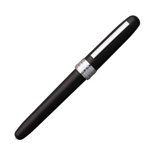 Platinum Plaisir Vulpen Black Mist - Fine (0.3) - 24Papershop