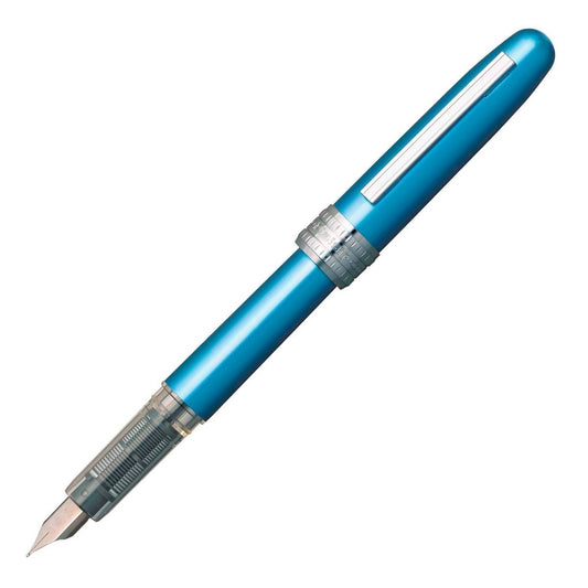 Platinum Plaisir Vulpen Frosty Blue - Fine - 24Papershop