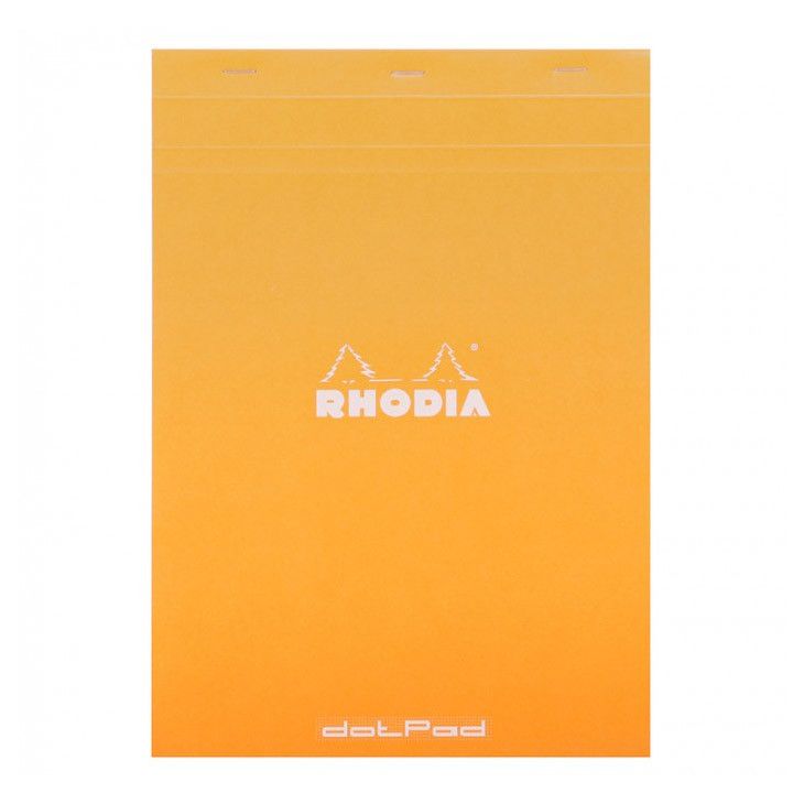 Rhodia afscheurbare notitieblok A4 (no18) Oranje - Dotted - 24Papershop