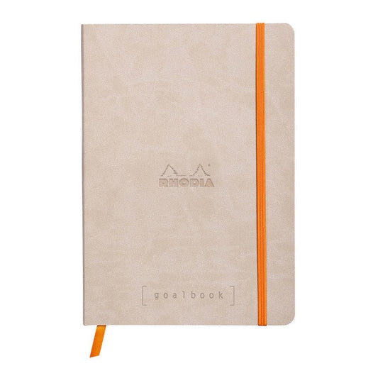 Rhodia Goalbook Dotted A5 Softcover - Beige [Wit Papier] - 24Papershop