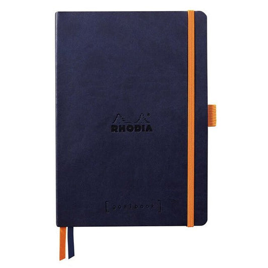 Rhodia Goalbook Dotted A5 Softcover - Blue Nuit - 24Papershop