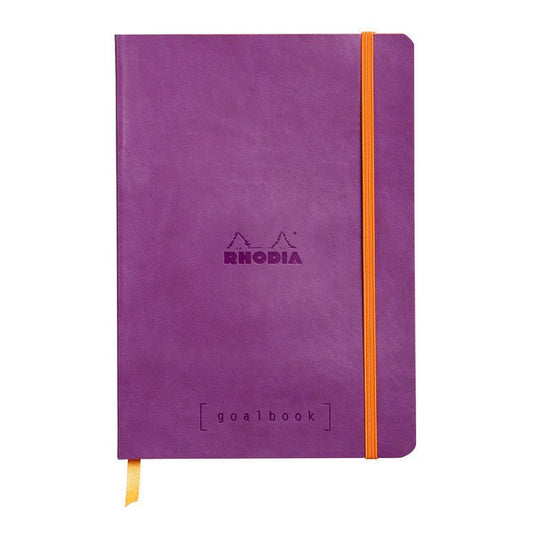 Rhodia Goalbook Dotted A5 Softcover - Donker Paars [Wit Papier] - 24Papershop