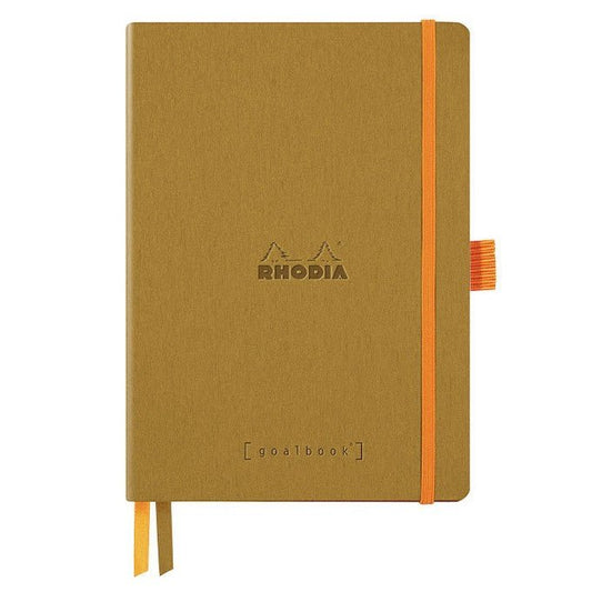 Rhodia Goalbook Dotted A5 Softcover - Gold - 24Papershop