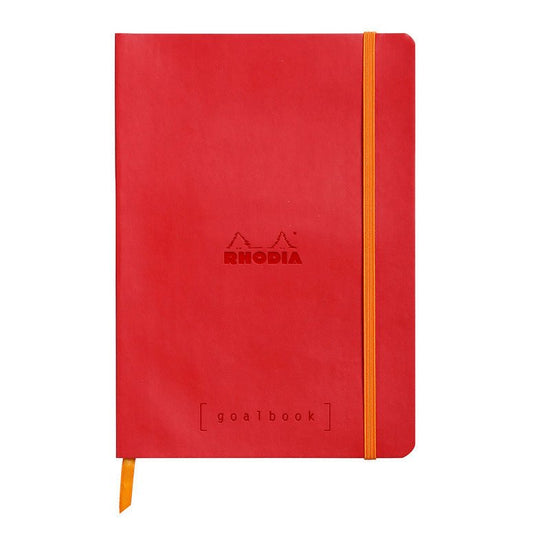 Rhodia Goalbook Dotted A5 Softcover - Klaproosrood [Wit Papier] - 24Papershop