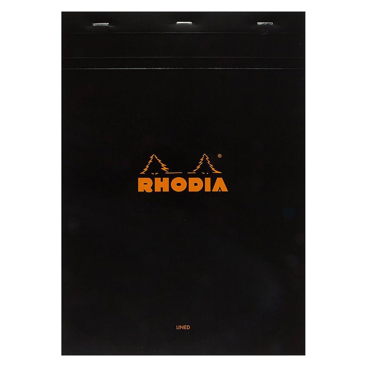 Rhodia Notitieblok A4 (no18) Zwart met Kantlijn - Gelinieerd - 24Papershop