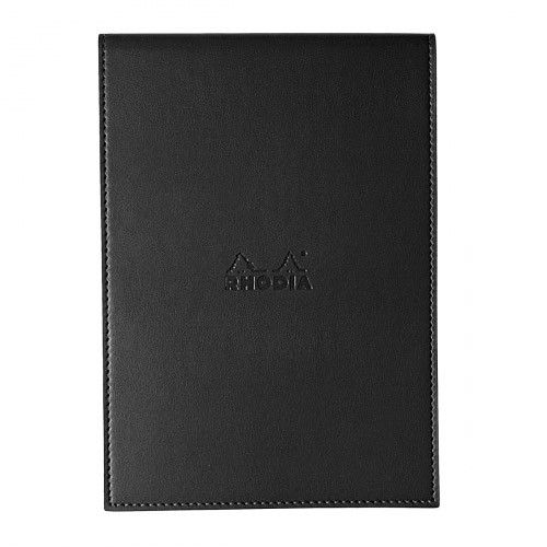 Rhodia Pad Holder Zwart (no19) incl. Gelinieerd Notitieblok - 24Papershop