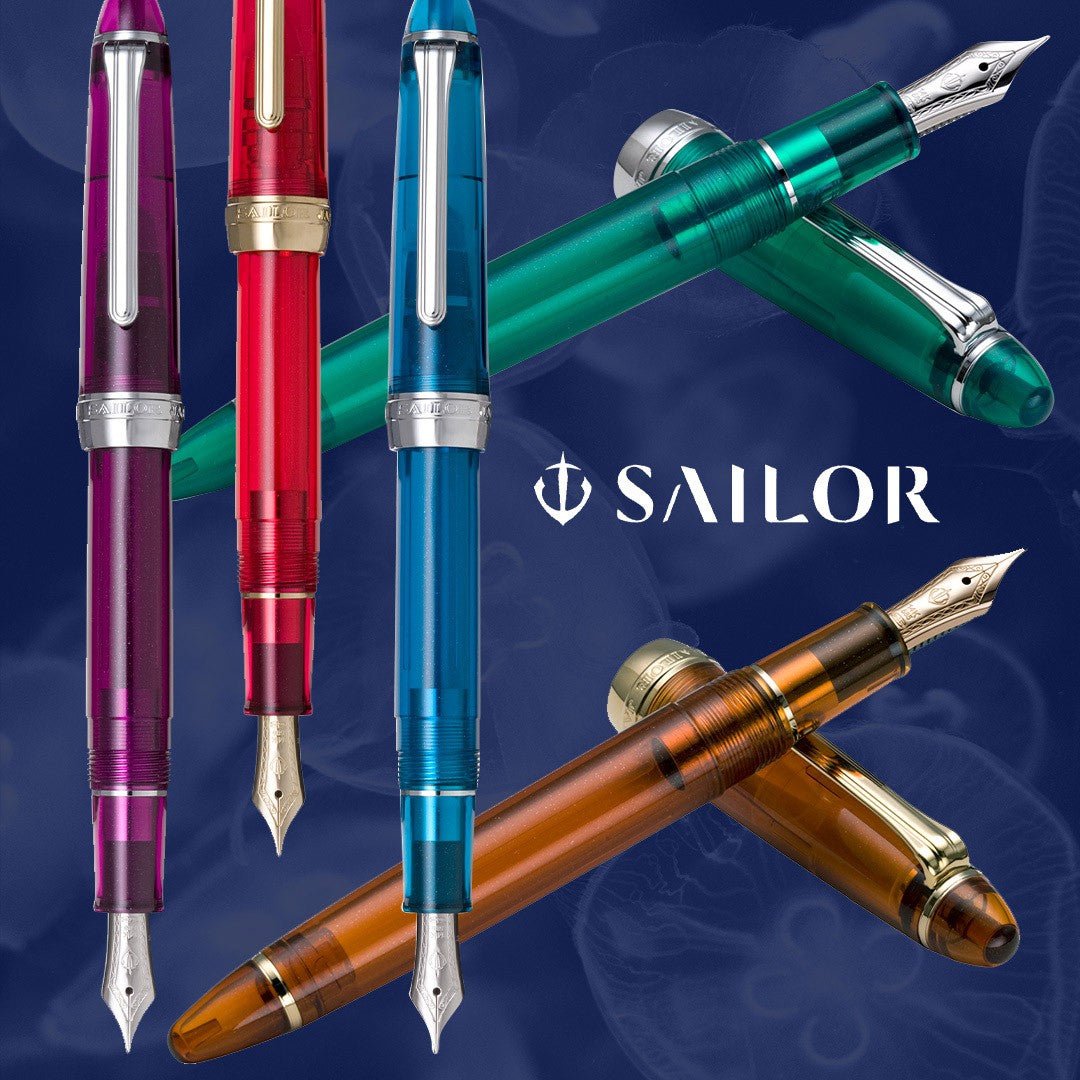 Sailor 1911STD Fountain Pen CT Jellyfish - Freshwater Medium - 24Papershop