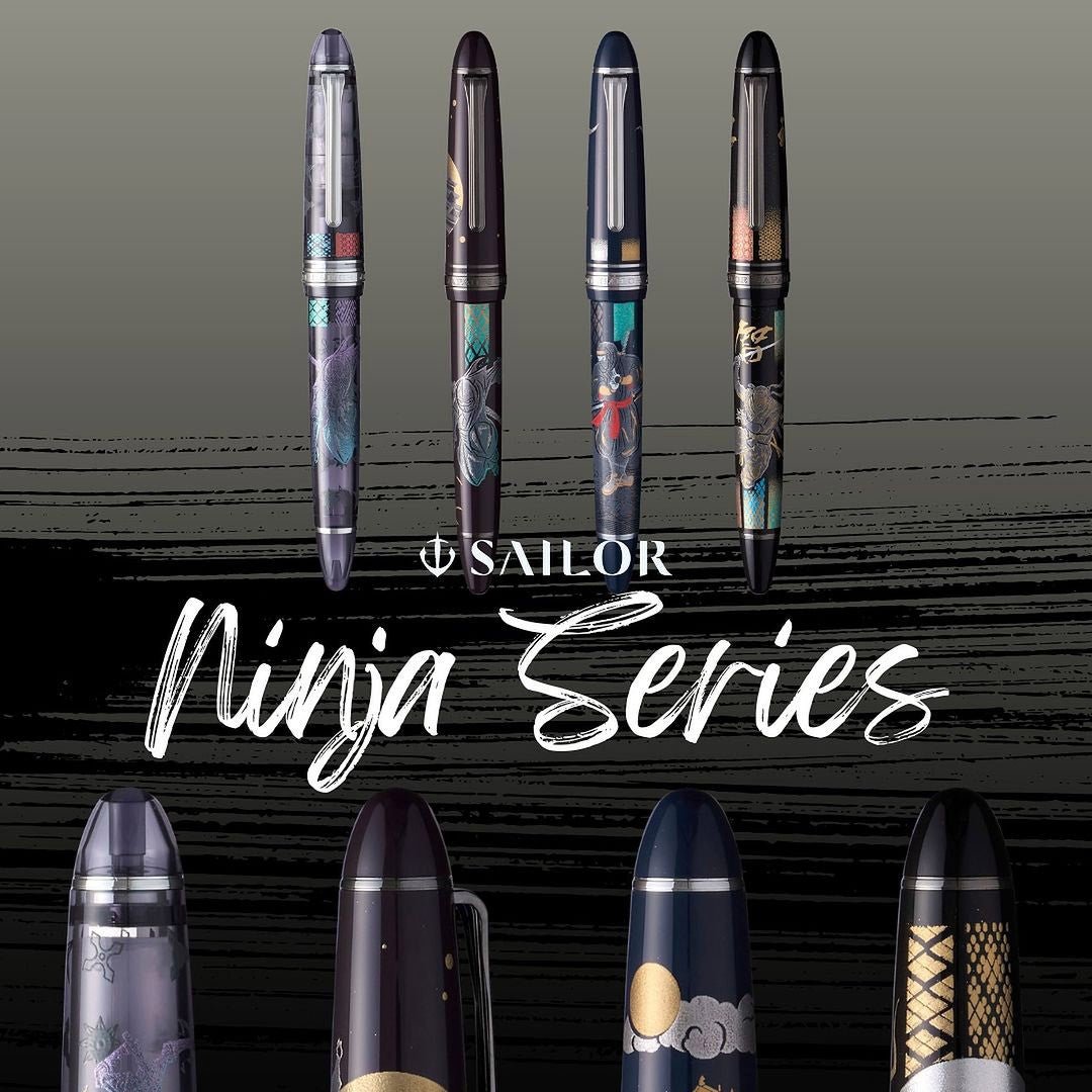 Sailor Fountain Pen 1911 Large Ninja Yuubi Maki - e - Gojoh - 24Papershop