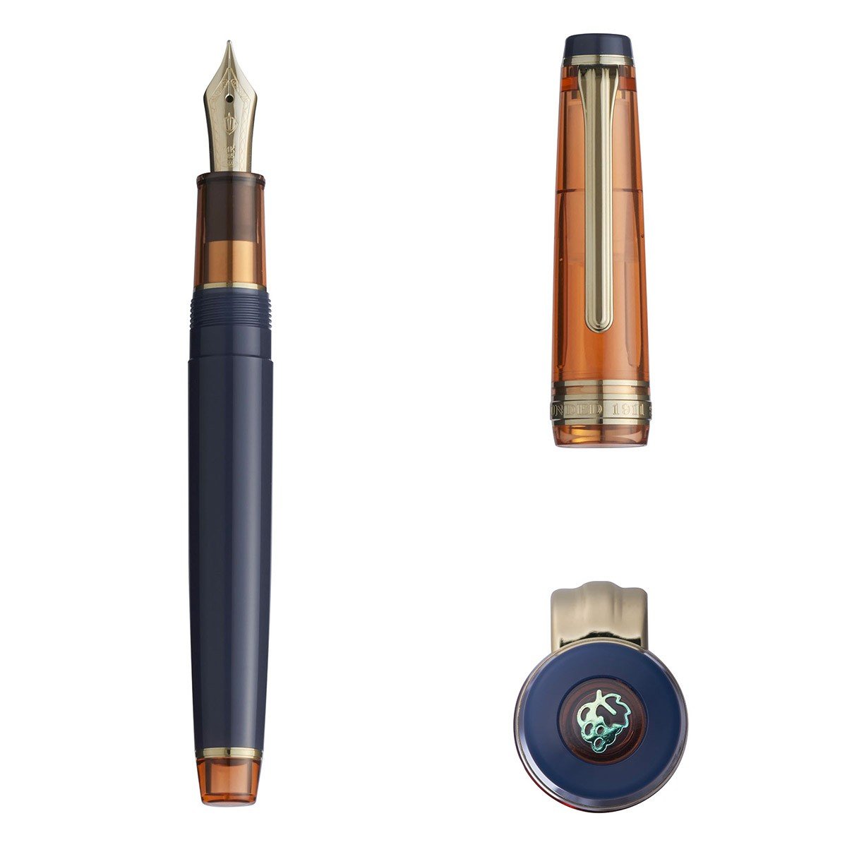 Sailor Fountain Pen Pro Gear GT Set - Manyo #3 Persimmon [Limited Edition] - 24Papershop