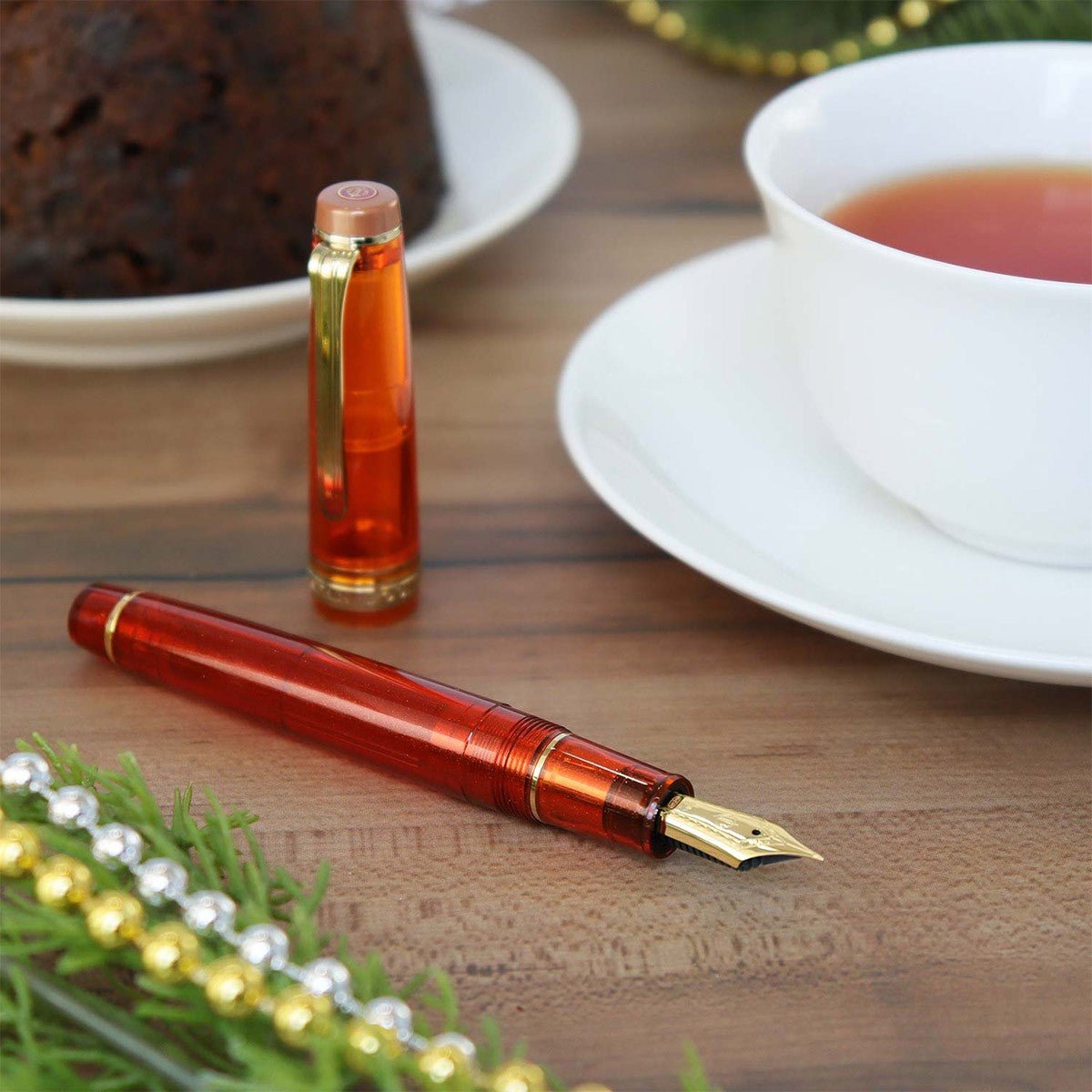 Sailor Fountain Pen Pro Gear Regular GT Tea Time II Christmas Spice Tea - MF - 24Papershop