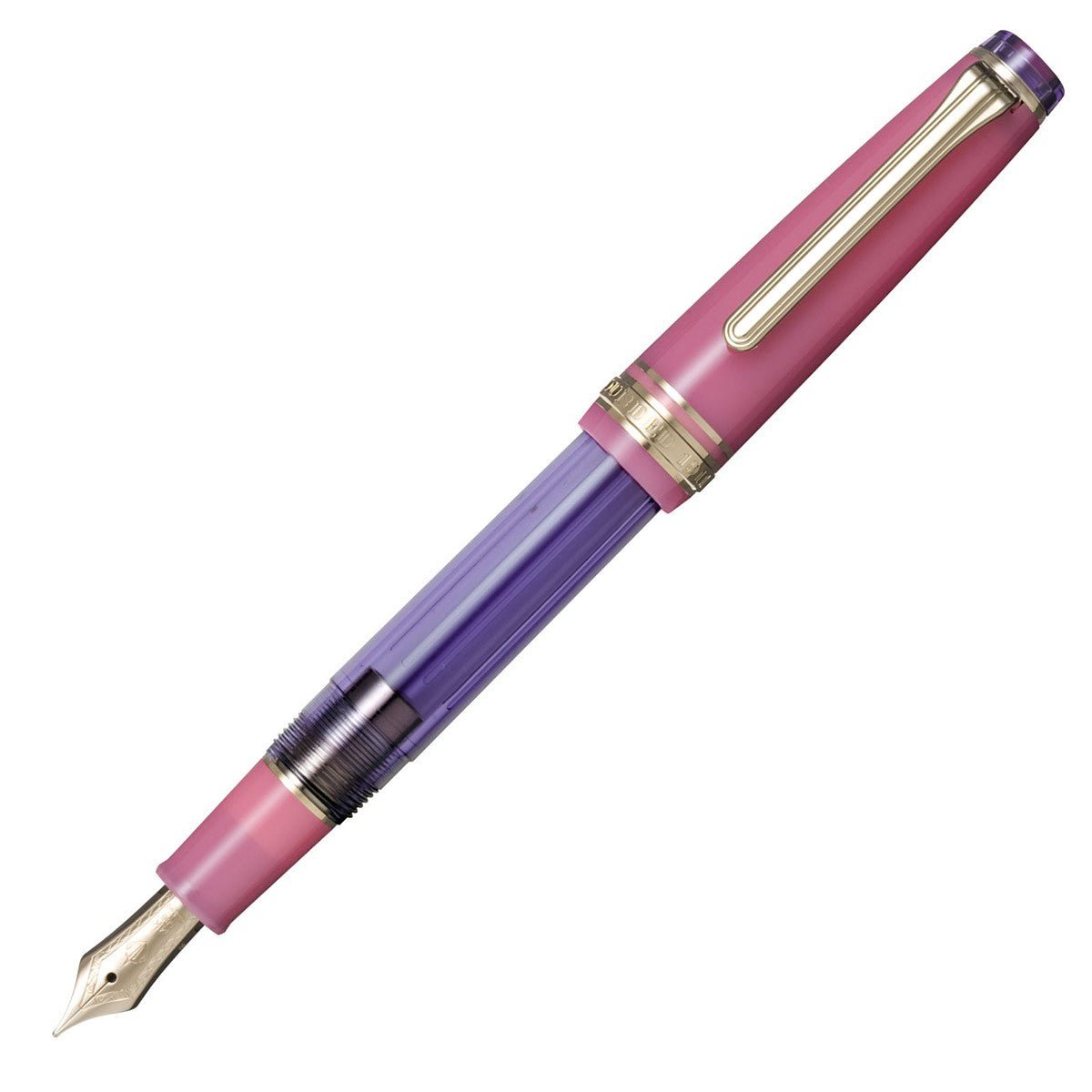 Sailor Fountain Pen Pro Gear Slim Manyo GT Set - Rabbit Ear Iris Medium - 24Papershop